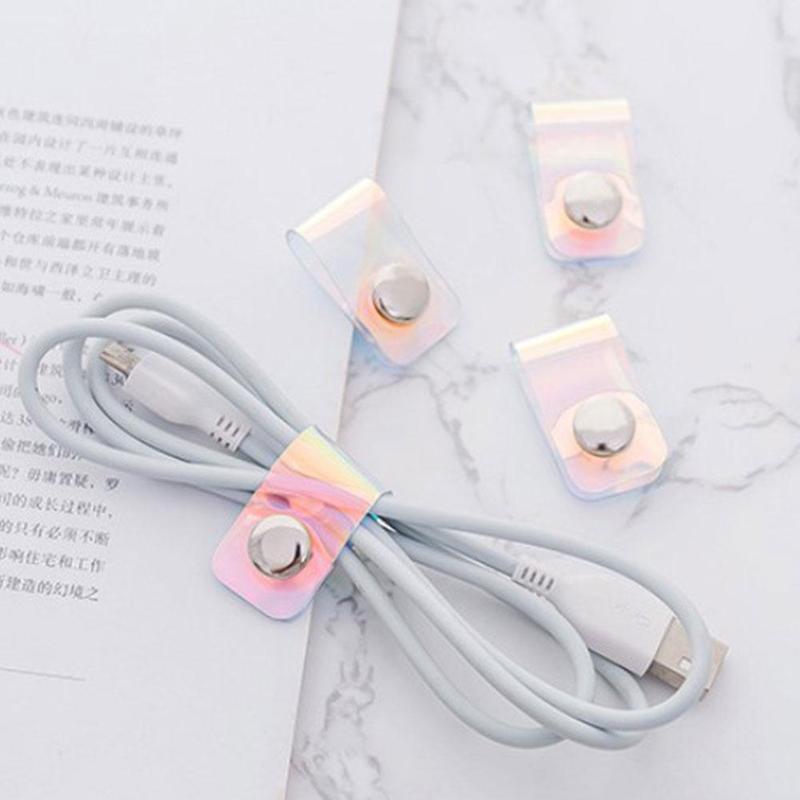 Desk Storage Stationery Holder Cable Winder Button Snap Clip Line v Buckle W3E7 Desk Storage Stationery Holder Cable Winder Button Snap Clip Line v Buckle W3E7