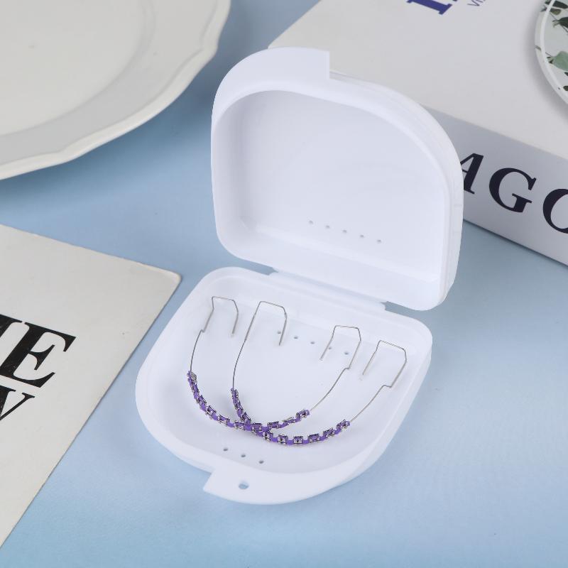 1 Paar Dentalzubehör Orthodontische Ligatur-Gummis Mit Box Bunte Zahnspangen-Dekoration Zahnmedizin Falsche Brackets Temporär