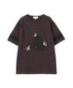 AVIREX NUMBERING TOM CAT T-SHIRT Ladies Short Sleeve Logo Topps F Size 410 Charcoal 783-6135603