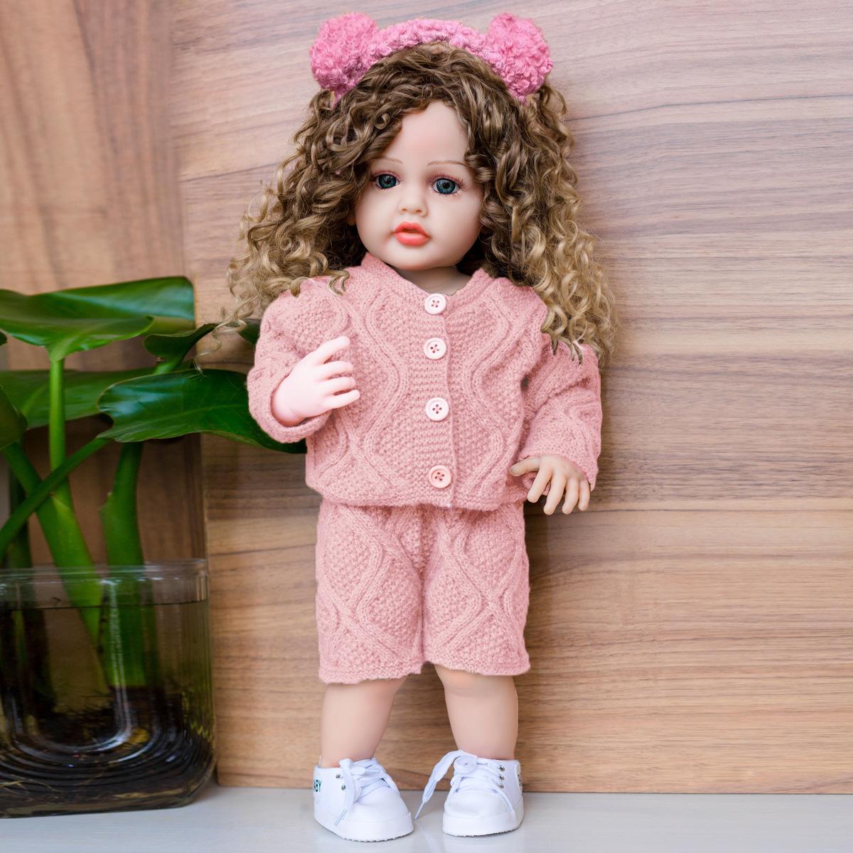 

Модные кудри для волос Reborn Baby Dolls 55 см Девочка Реалистичный Медведь KEIUMI Модные Младенцы Кукла Модель Дети Playmates День Рождения Подарки Рождество Игрушка 22 inch about 55 cm