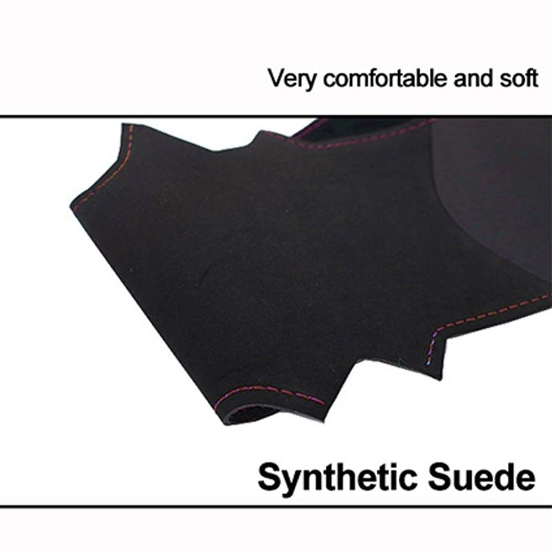 Hand Sewing Car Steering Wheel Cover for Porsche 911 Carrera (997) Boxster (987) 2004-2009 Cayman (987) 2005-2009 Black Suede