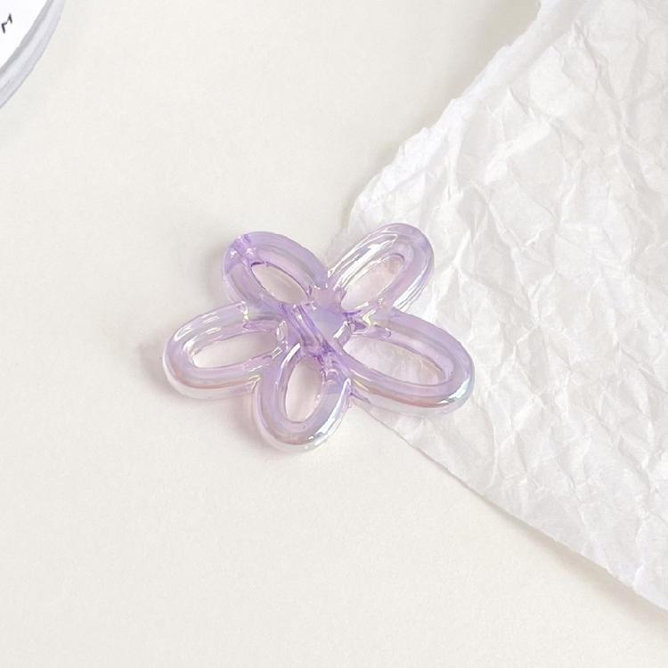 Colorful Hollow Flower Charm Necklace Pendant Bracelet Jewelry Making Handmade