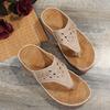 2022 Summer Rhinestone Thick Sole Plus Size Sandals