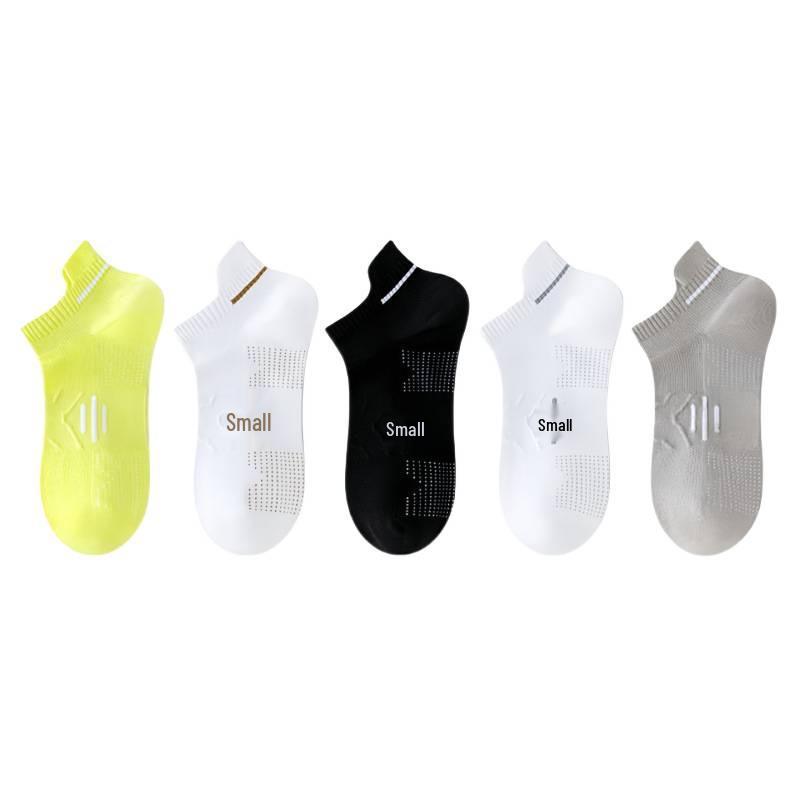 Men's Anti-Odor Cotton Marathon Running Socks - Breathable, Sweat-Absorbent, Perfect for Spring & Autumn.