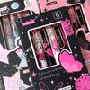6Pcs Butterfly Gel Pen 0.5MM Tip Quick Dry Ergonomic Grip Retractable Gel Pen Office Supplies for Writing Journaling