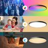 HomeKit Smart Ultra-Thin Ceiling Light with Siri Voice Control, WiFi Dimming & Color Adjustment