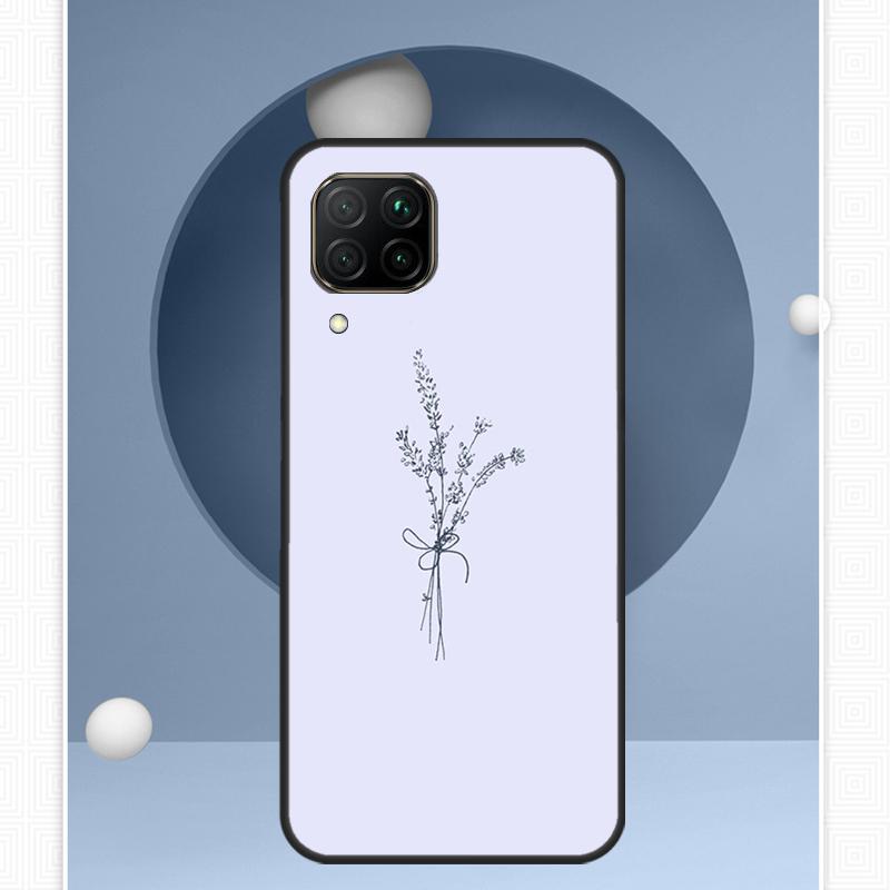 Lavender Purple Flowers For Huawei Nova 12i 12s 11i 8i Y91 Y60 Y70 Y72 Y90 Y61 9 10 SE P20 P40 Lite P30 P60 Pro Case