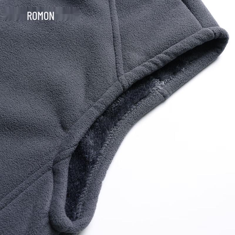 Luomeng Men's Stand Collar Fleece Vest