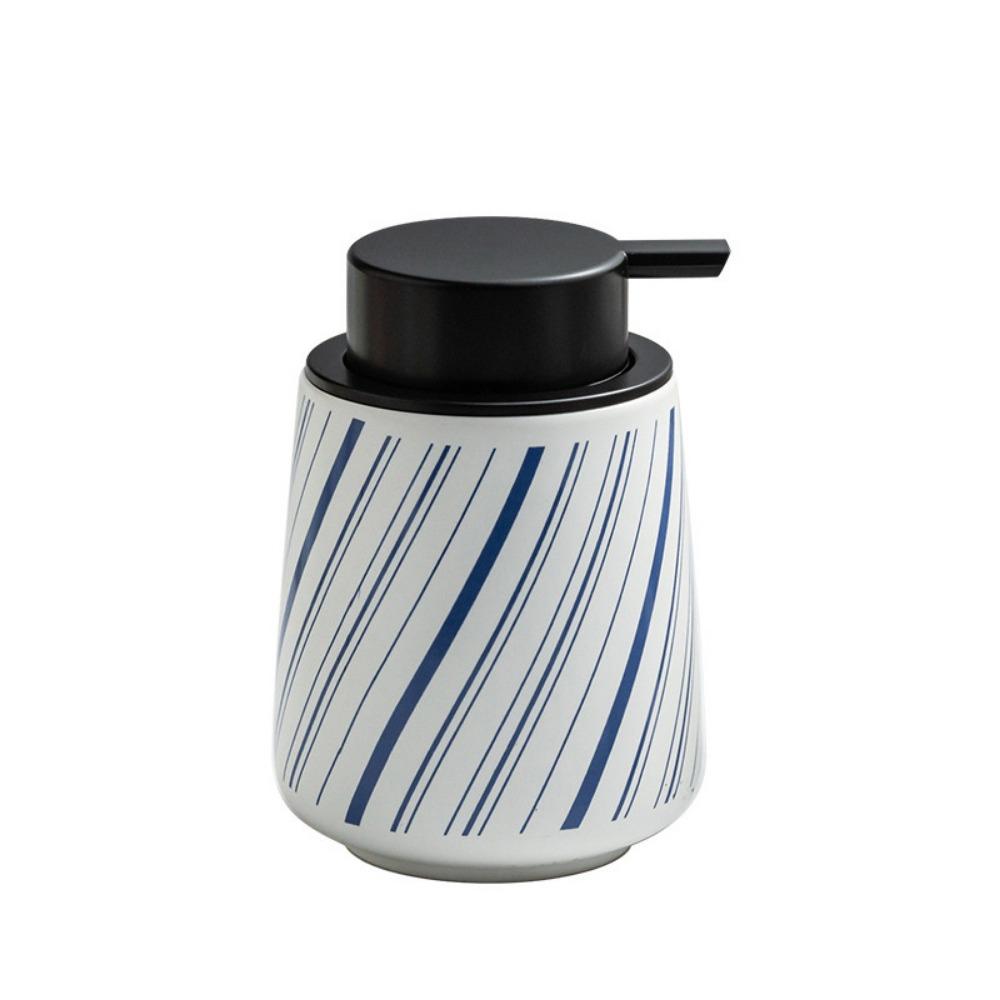 

320ml Ceramic Soap Foam Dispenser Press Type Gel Hand Sanitizer Container Kitchen синій