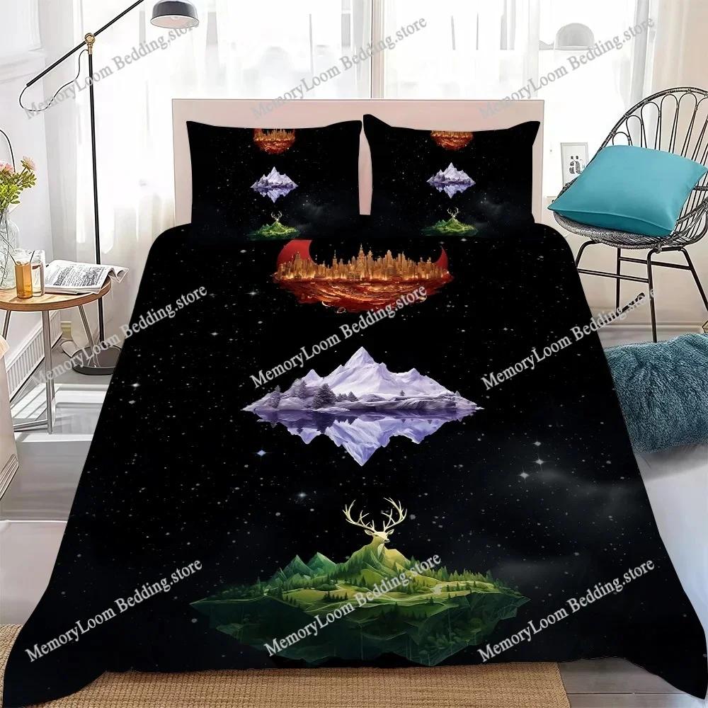 Acotar Court M-Mist and Fury Duvet Cover Set Home Style Bedding Soft Laundry Cotton Bed 3 Piece Set Student Dormitory Gift