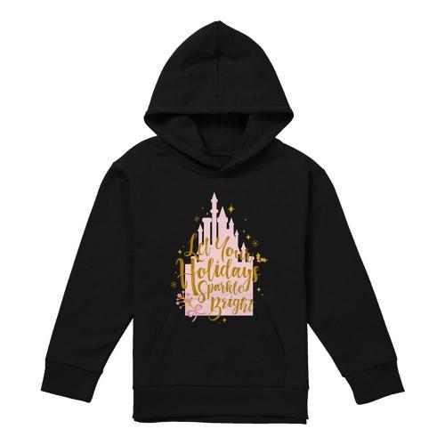 Disney Princess Childrens/Kids Let Your Holidays Sparkle Bright Heather Christmas Hoodie