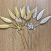 Dai Ethnic Gold Leaf Hairpin and Headpiece for Traditional Dance and Hanfu Costumes