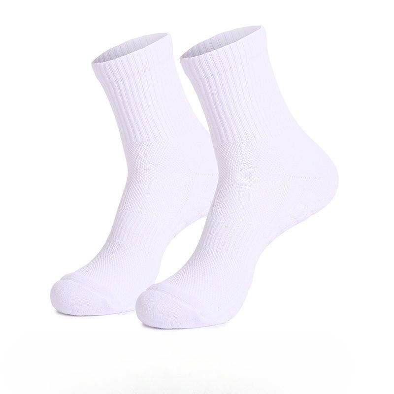 Men's Spring and Autumn Solid Color Professional Badminton Running Basketball Towel Bottom Shock Retarding Tube Socks