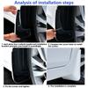 4X Car MudFlaps Fender for Changan UNI K Accessories UNI-K UNIK ~2023 Mudguards Splash Guards Baking Paint Mud Flaps