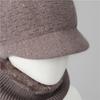 Women's Autumn Winter Warm Knit Hat Thickened Milk Duck Tongue Hat Rabbit Fur Hat for Middle-Aged and Elderly People