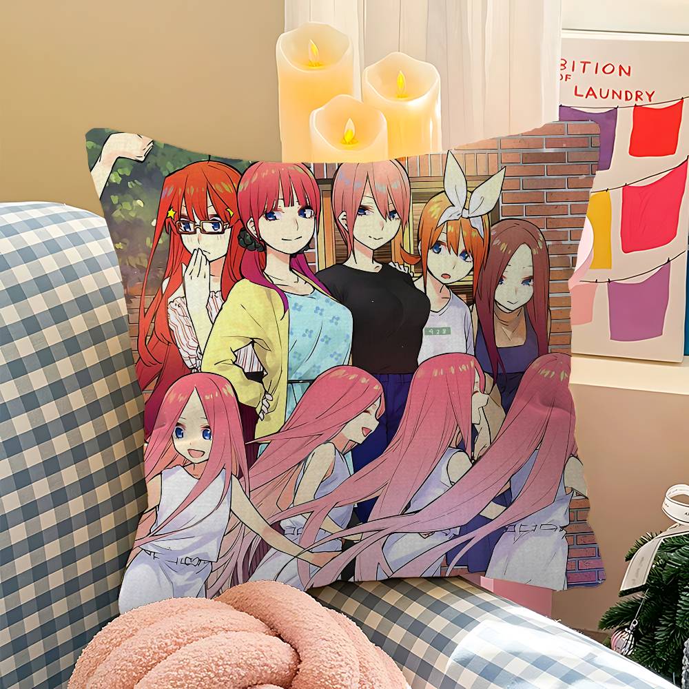 Anime The Q-Quintessential Q-Quintuplets Pillow Anime Pillow Sofa Bed Head Pillow Cover Cushion Cover 45X45 Cm Fashion