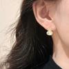 Zircon Fritillary gourd stud earrings light luxury high-end temperament earrings niche fashion versatile exquisite earrings