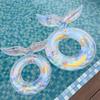 Children's Mermaids Inflatable Swimming Rings Floating Lifebuoys Water Toy for Beach and Water Fun