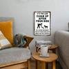 Metal Poster Wall Art Dog Owner Pet Cleanup Reminder Funny Park Sign 8x12 Inch