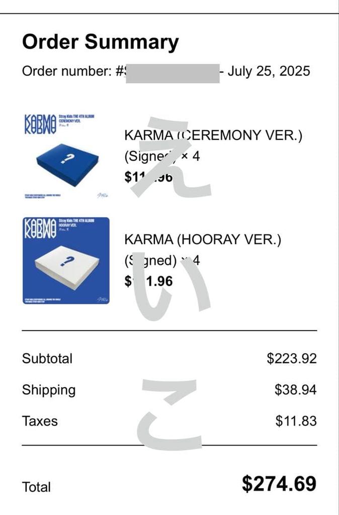 [USED] Stray Kids Lee Know Autographed Postcard KARMA Bonus