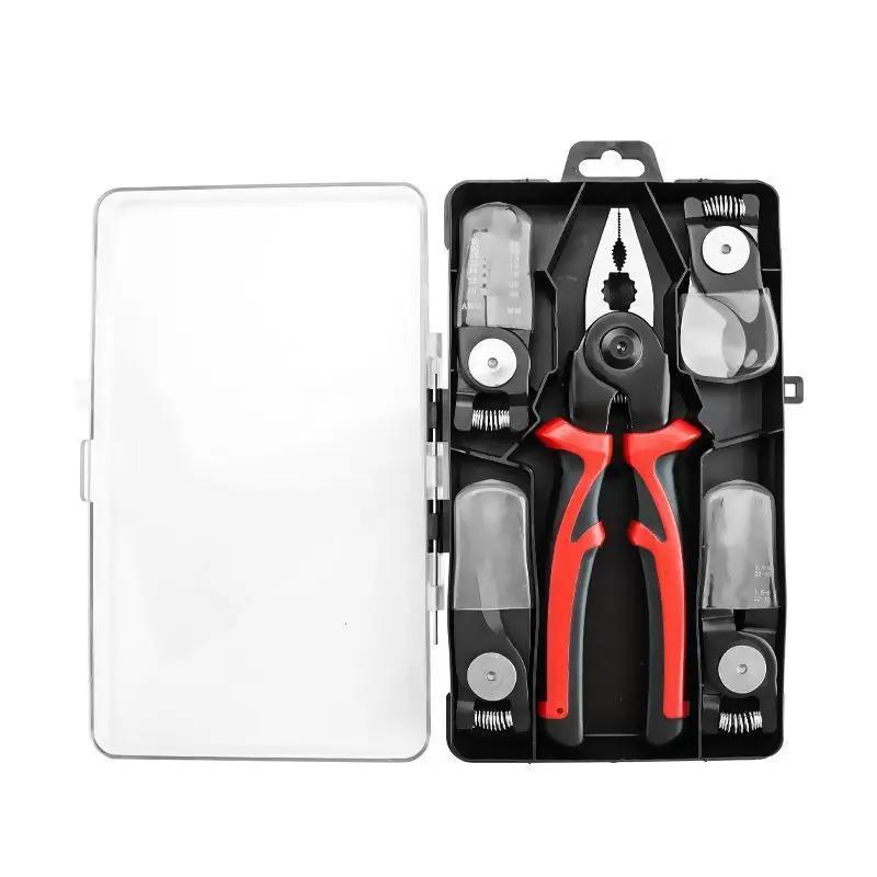 Professional Electrician Pliers Wire Crimper Stripper with Cable Cutter Multifunctional Tool