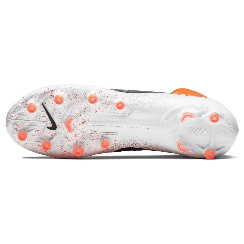 Nike Mercurial Superfly 6 Artificial Grass AG (Rubber Short Studs) Durable Breathable Soccer Shoes Men Soccer Shoes Orange White AH7377-802