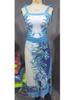 New Double-Sided European & American Chiffon Print Swimsuit Set: Women's One-Piece with Conservative Wrap Skirt