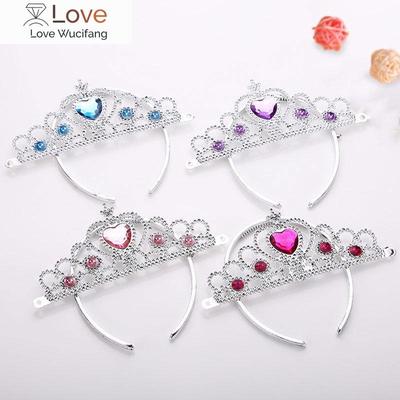 Coroana prințesă Crăciun ornament pentru păr Bebeluși Fetițe Moda Plastic Accesorii pentru păr Copii Copii Photo Prop Bentiță