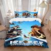 3pcs Ice Age Continental Drift Movie Characters Quilt Cover Set, Soft and Cozy Bedroom, Guest Room and Dorm Decorative Bedding 3-Piece Set 1