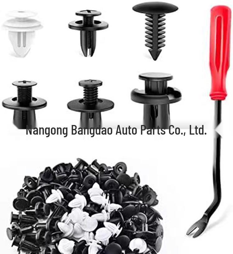 

120PCS Snap Fasteners for Toyota: Bumper, Door Panel, Radiator, Screw, Seat.