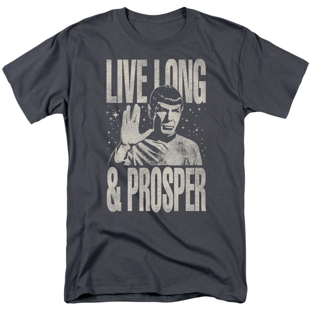 Star Trek Prosper T Shirt Licensed Sci-Fi TV Classic Adult Tee New Charcoal S