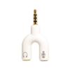 Earphone  Connector Converter, 3.5mm Stereo Splitter Audio To Mic Headset Jack Plug Adapter, For