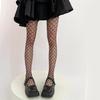 Hollowed Out Fishnet Hosiery Tights with Geometric Circle Pattern Aesthetic See Through Pantyhose Stockings for Women
