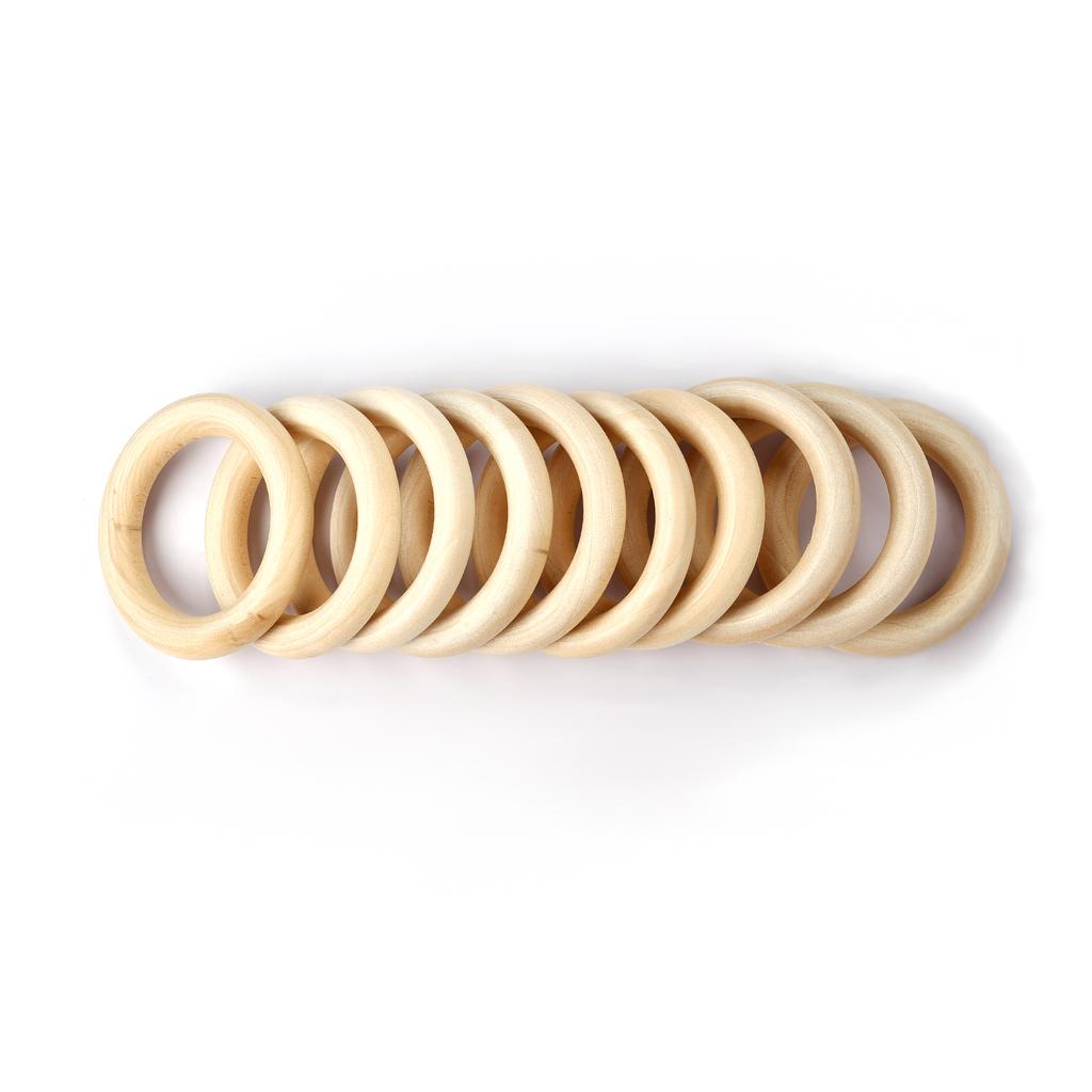 Holzring Kreis Naturholz DIY Handwerk Dekoration Baby Beißring Nagetier Beißring Montessori Spielzeug Ornamente Zubehör