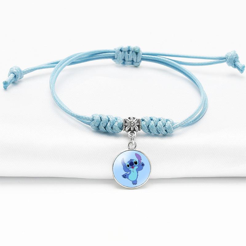 Anime Stylish Bracelet With Adjustable Blue Cord For Use Unisex