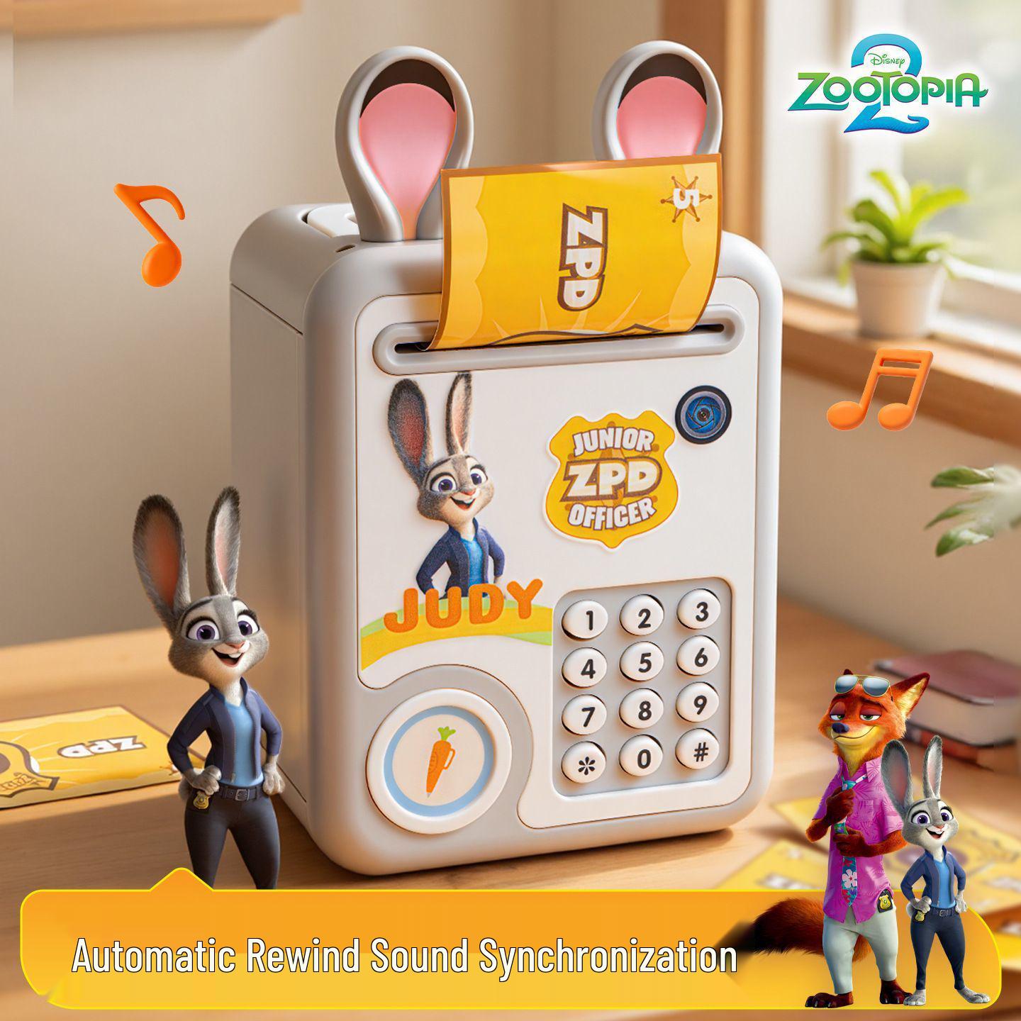 

Disney Zootopia Musical Toy Safe - Nick & Judy Money Box