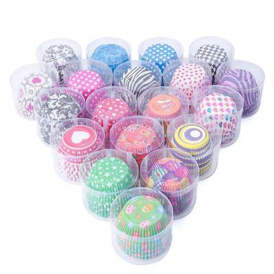 100 Stück Muffin Cupcake Pappbecher Backbox Cupcake Tassen Fall Party Tablett Kuchen Küche Backwerkzeug