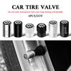 LVAXC1 4Pc Car Metal Wheel Tire Air Valve Dust Caps Accessories For Volkswagen VW Golf 4 5 6 7 Bora MK7 Beetle Touran Tiguan GTI R Line