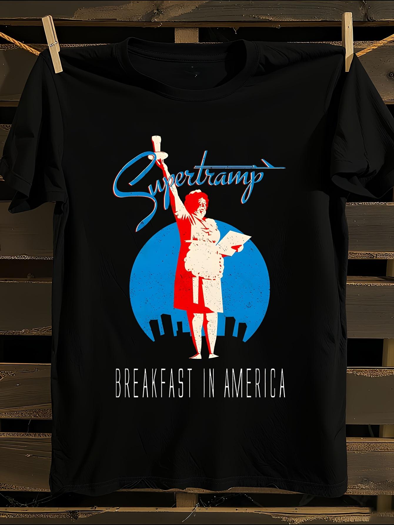Supertramp Breakfast In America Vintage Tshirt Vintage Ba... XXXL
