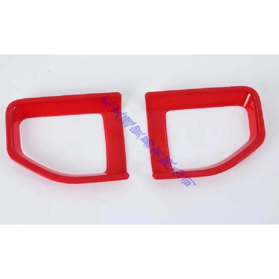 For Jeep Wrangler JL 2018-   ABS Chrome Rear Fog Light Red Lamp Cover Trim Molding Bezel Garnish Sticker