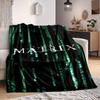 1pc The Matrix Flannel Throw Blanket - HD Printed Lightweight Soft Warm All-Season Blanket for Sofa, Bed, Travel, Camping 038