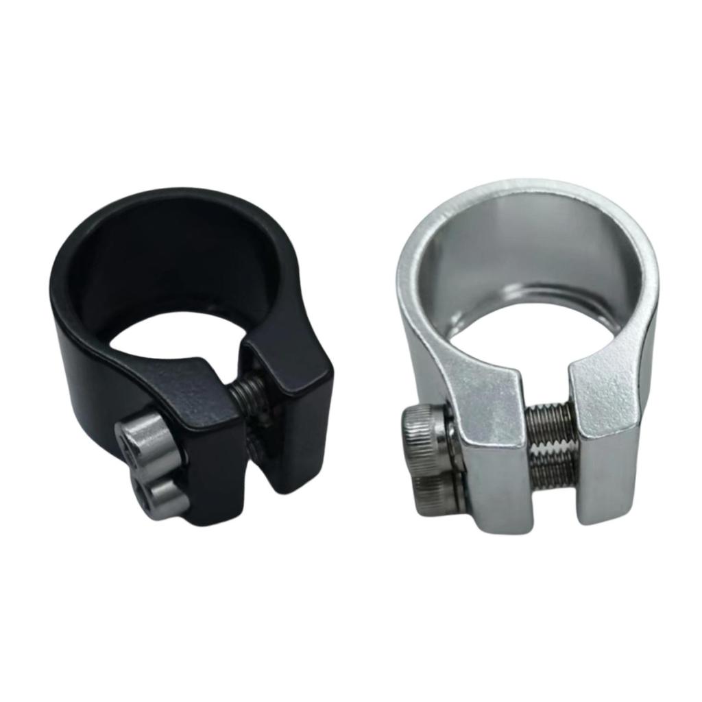 Bicycle Seat Tube Clamp 1.2"Aluminum Alloy Replace Easy To Install Reliable Road Bike Seatpost Pipe Clamp Bicycle Saddle Clip