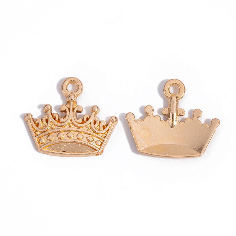 

DIY Retro Alloy Jewelry Crown Charm Pendant for Necklace or Bracelet, 18*15mm