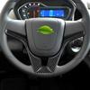 Carbon Fiber Front Steering Wheel Chin Cover Sticker For Chevrolet Sonic 2012-16