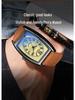Fins Men's Tonneau Classic Blue Light Retro Business Waterproof Quartz Watch