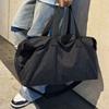 New Simple Wind Solid Color Travel Bag Large Capacity Waterproof Sports Fitness Yoga Training Boarding Luggage