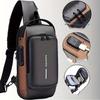 Diebstahlsicherer Motorradrucksack, umwandelbar zur Crossbody-Sling-Tasche mit Schloss und verstellbarem Riemen