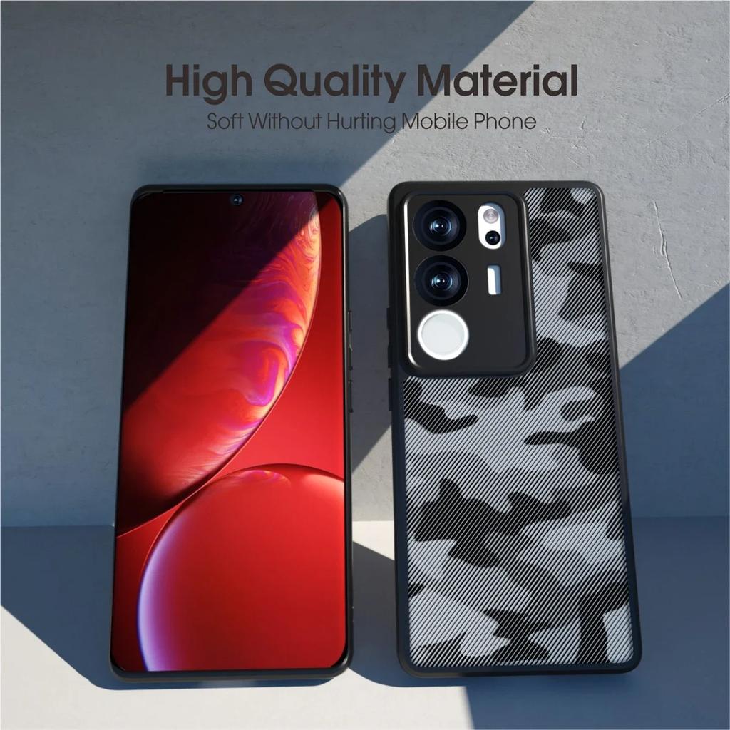 (Comes with wrist strap)IBMRS for Vivo S17 Case, Military-Grade Protection, Yellowing Resistant, Scratch-Resistant Back,Classic Series, Clear camo