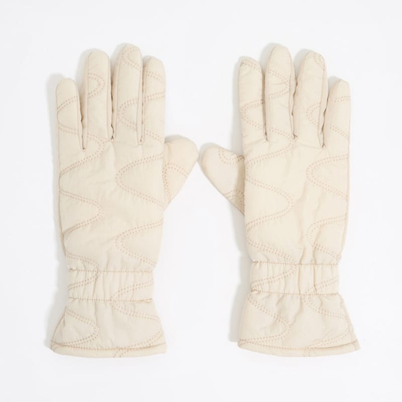 

Перчатки из нейлона цвета слоновой кости BIMBA Y LOLA B246AIG012IVB Ivory_M