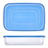 2 Pack Stackable Food Storage Containers BPA Free Rectangular Meal Prep Containers Clear Lids Ideal Fridge Pantry Organization